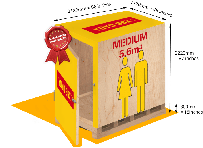 Medium portable storage box in Sydney